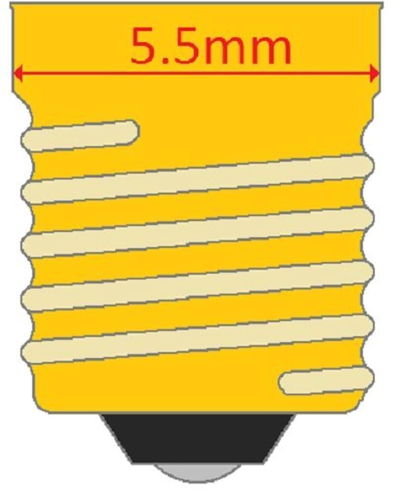 CEC Industries #342 Bulbs, 6 V, 0.24 W, E5.5 Base, T-1.75